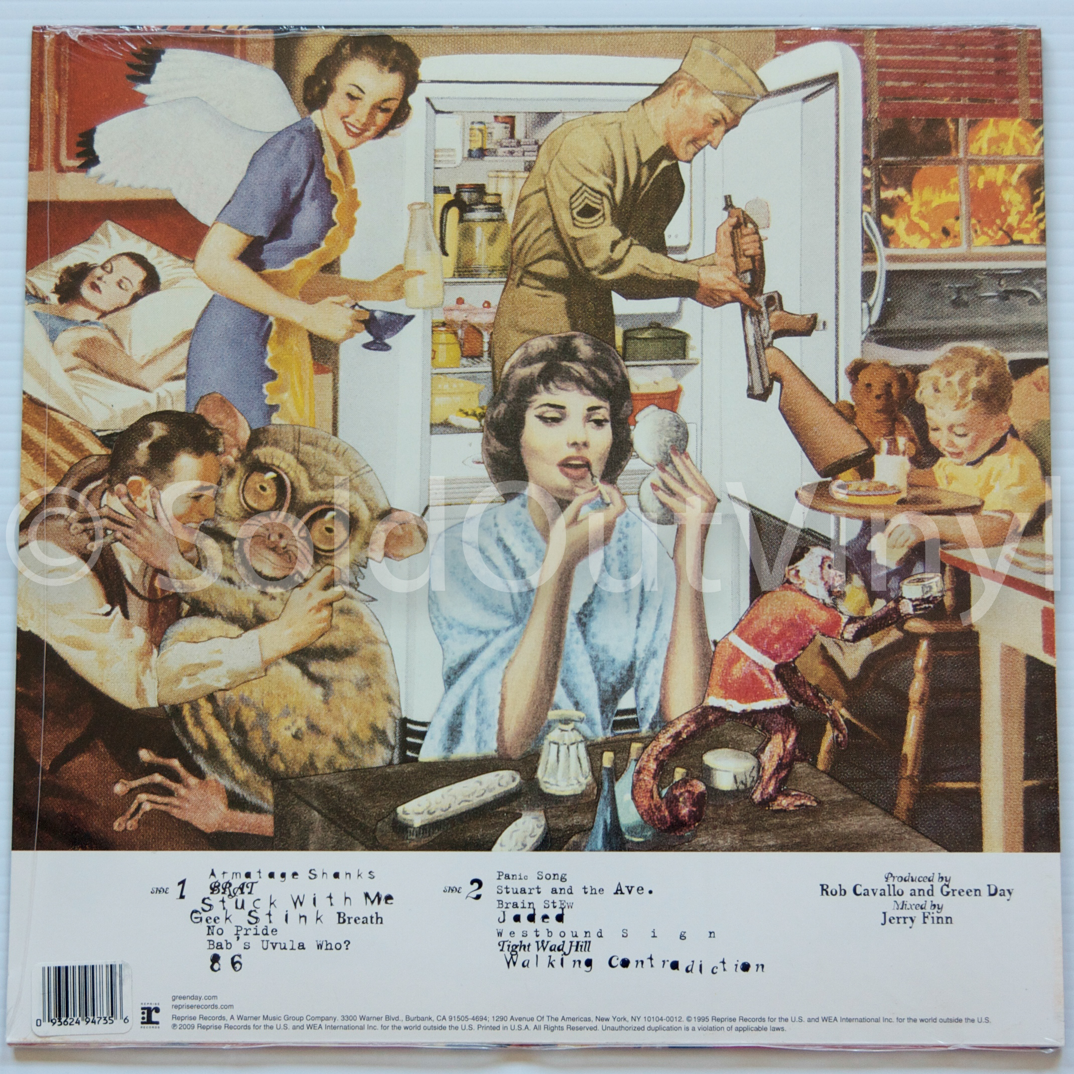 Green Day - Insomniac Vinyl - Reprise Records LP — SoldOutVinyl